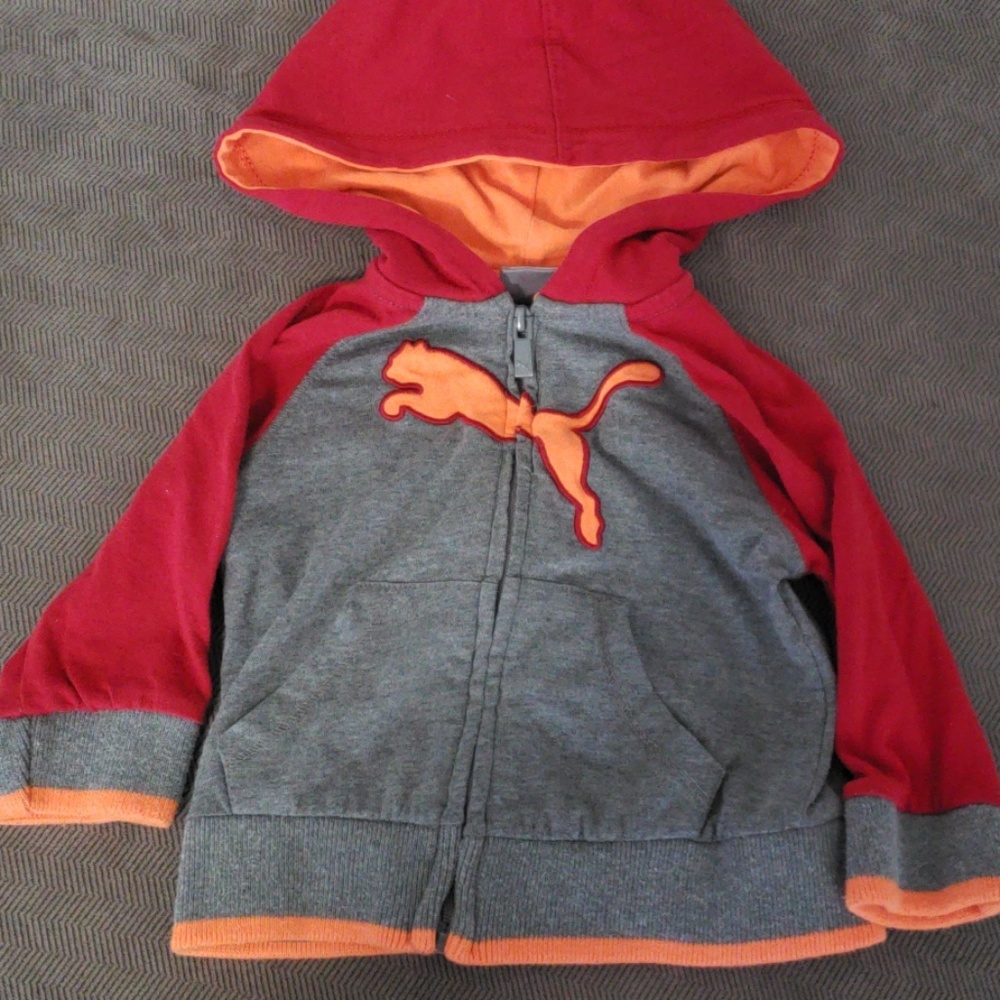 Baby boy 3-6 month full zip Puma hoodie